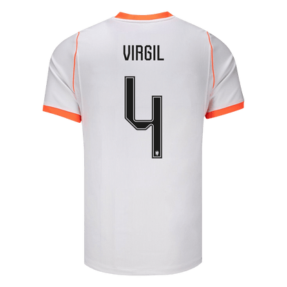VIRGIL #4 Netherlands Fora Copa do Mundo Camisa 2026 Branco