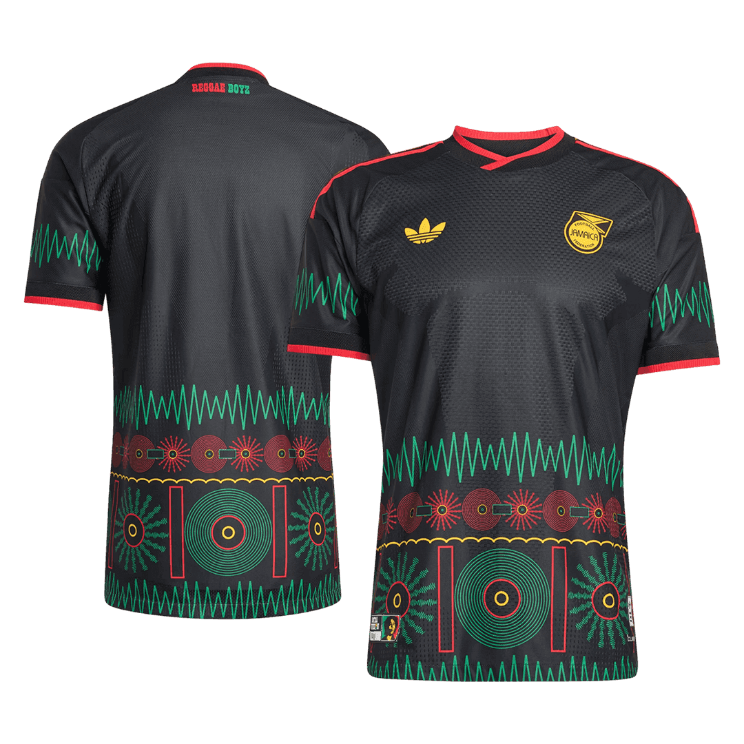 Versão do Jogador Jamaica Fora Copa do Mundo Futebol Camisas 2026 Preto