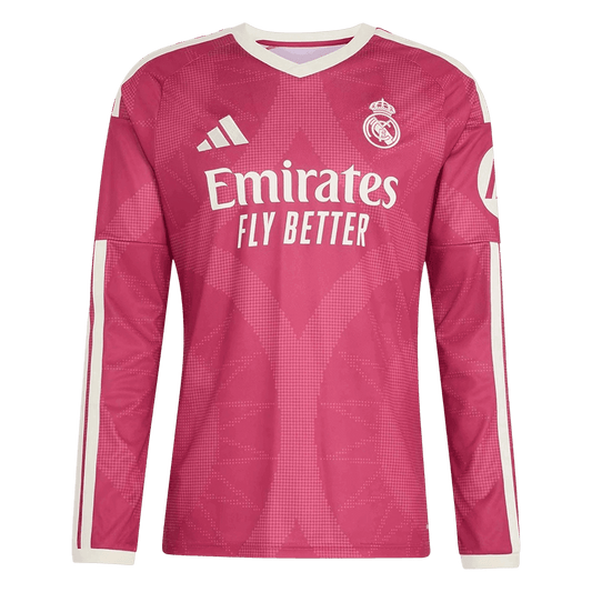 Real Madrid Terceira Manga comprida Camisa 2026/27 Rosa