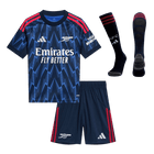 Arsenal Infantil 
 Fora Futebol Camisa Conjunto (Camisa+Shorts+Meias) 2025/26 Azul
