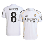 Jogador VALVERDE #8 Real Madrid Casa Futebol Camisas 2025/26 Branco