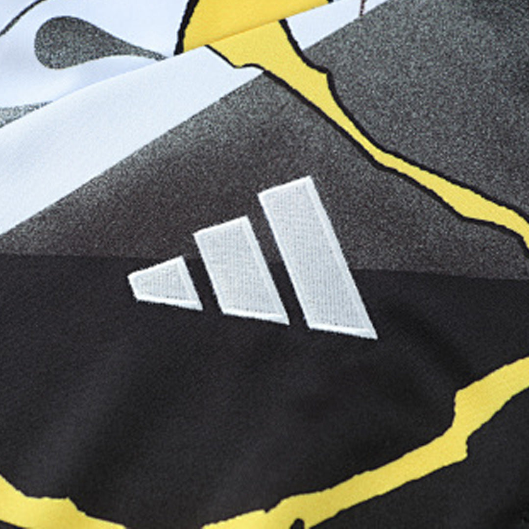 Real Madrid Zíper Moletom Conjunto (Top+Calças) 2025/26 Preto