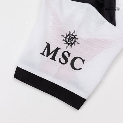 AC Milan Infantil 
 Fora Futebol Camisa Conjunto (Camisa+Shorts+Meias) 2025/26 Branco