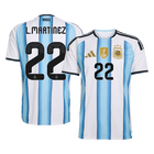 L.MARTÍNEZ #22 Argentina Casa Camisa 2026