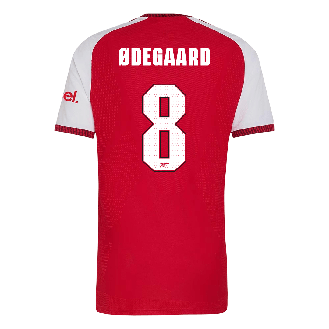 Versão do Jogador ØDEGAARD #8 Arsenal Casa Futebol Camisas 2026/27 Vermelho - UCL