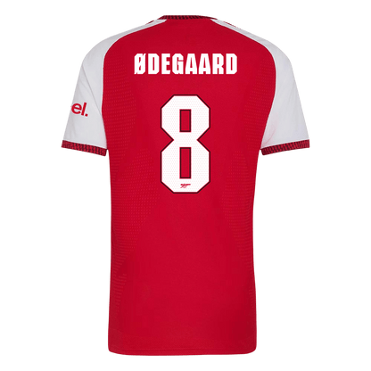 Versão do Jogador ØDEGAARD #8 Arsenal Casa Futebol Camisas 2026/27 Vermelho - UCL