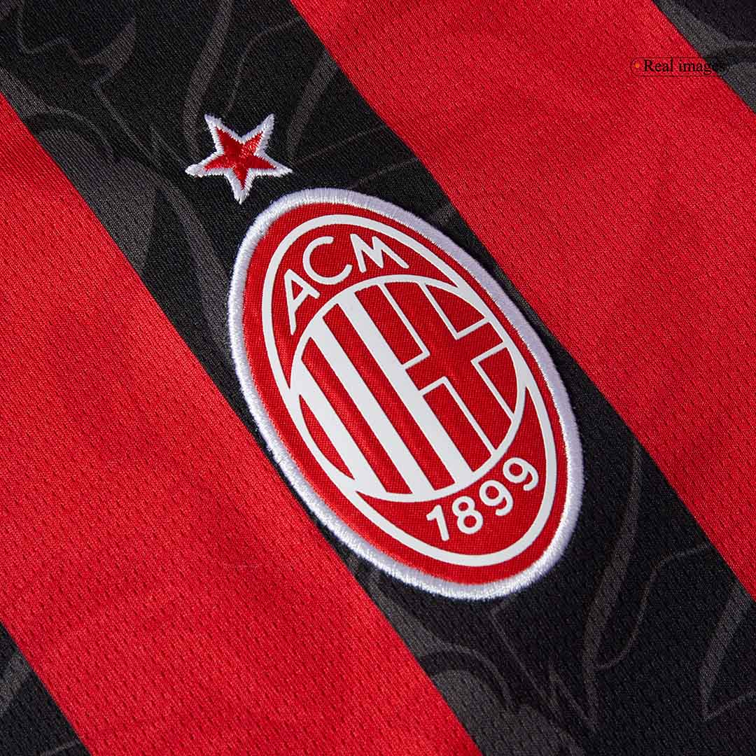 RAFA LEÃO #10 AC Milan Casa Camisa 2025/26-Vermelho & Preto