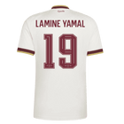 LAMINE YAMAL #19 Espanha Fora Copa do Mundo Camisa 2026 Branco