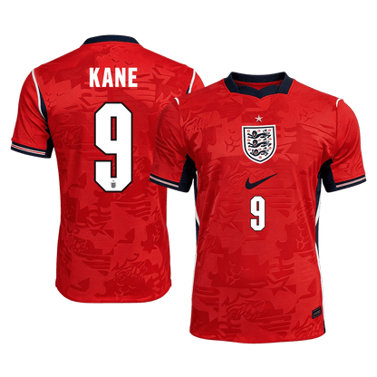 KANE #9 England Fora Copa do Mundo Camisa 2026 Vermelho - camisola de futebol para adeptos em