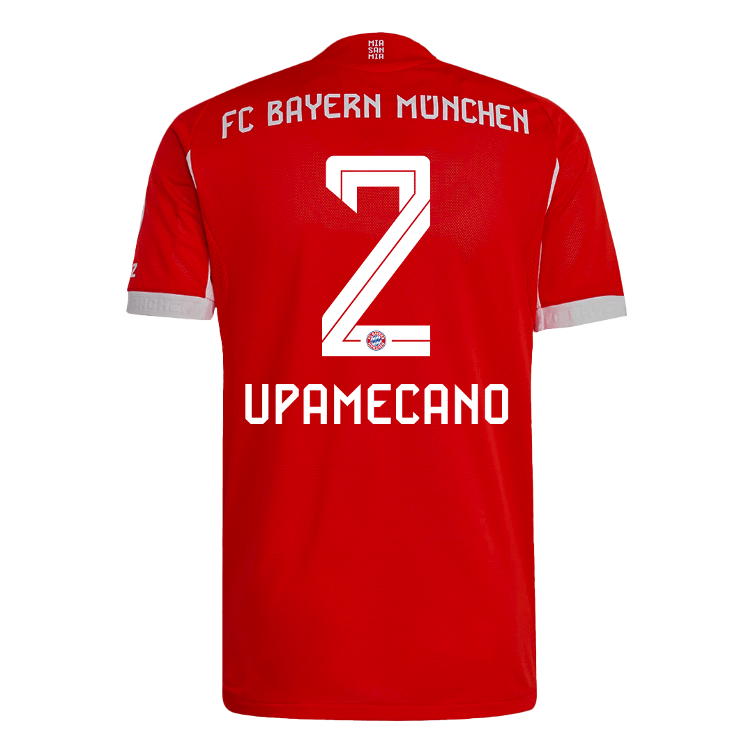Autêntico UPAMECANO #2 Bayern Munich Casa Futebol Camisas 2025/26 Vermelho