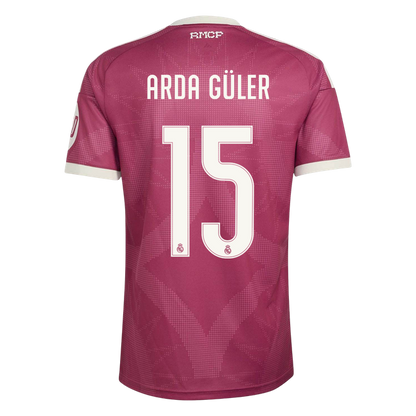 ARDA GÜLER #15 Real Madrid Terceira Camisa 2026/27 Vermelho