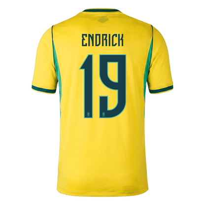 ENDRICK #19 Brazil Casa Copa do Mundo Camisa 2026 Amarelo