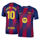 Jogador LAMINE YAMAL #10 Barcelona Casa UCL Futebol Camisas 2025/26