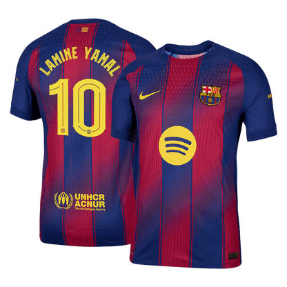 Autêntico LAMINE YAMAL #10 Barcelona Casa UCL Futebol Camisas 2025/26