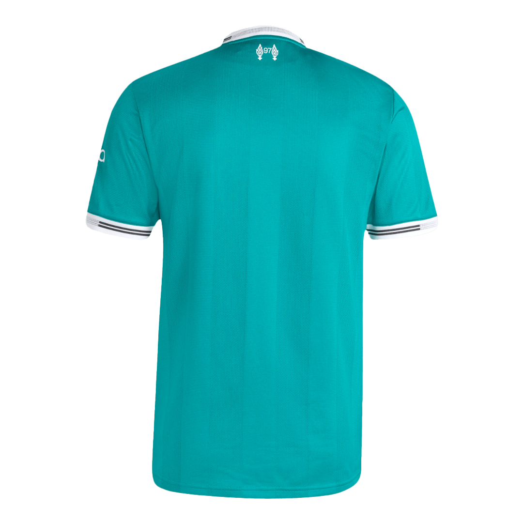 Autêntico Liverpool Fora Terceira Futebol Camisas 2025/26 Verde