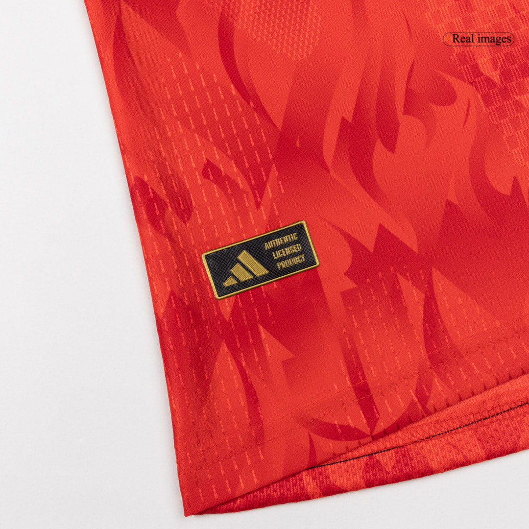 Jogador DE BRUYNE #7 Belgium Casa World Cup Futebol Camisas 2026 Vermelho