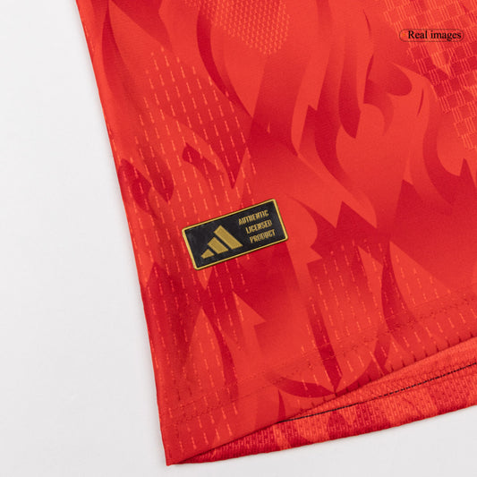 Jogador DE BRUYNE #7 Belgium Casa Copa do Mundo Futebol Camisas 2026 Vermelho - camisola de futebol para adeptos