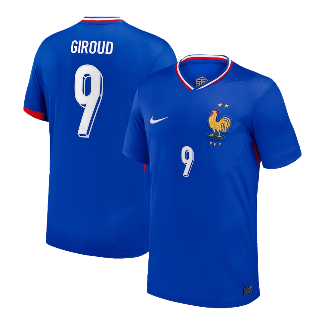 GIROUD #9 France Home Custom Football Shirt 2024