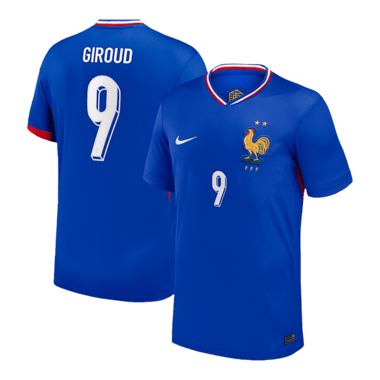 GIROUD #9 France Home Custom Football Shirt 2024