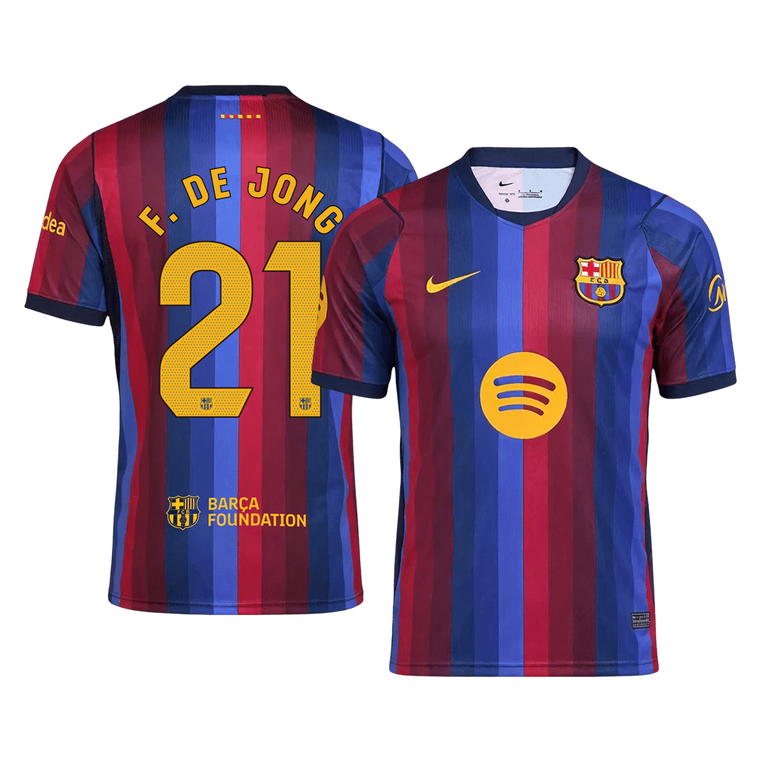 F. DE JONG #21 Barcelona Casa Camisa 2026/27