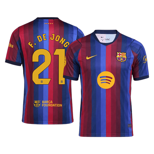F. DE JONG #21 Barcelona Casa Camisa 2026/27