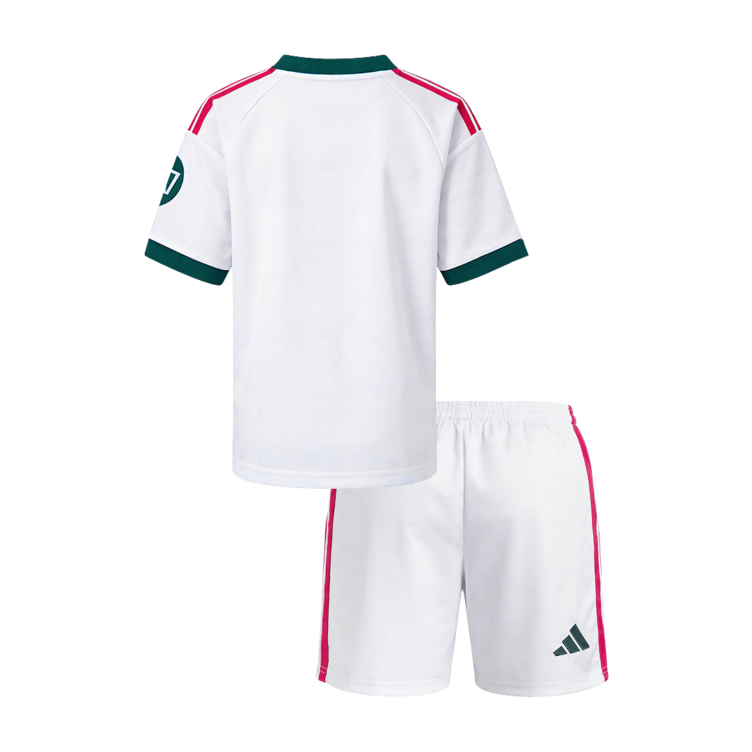 Real Madrid Infantil Casa Futebol Camisa 2026/27 Branco - camisola de futebol para adeptos em Portugal