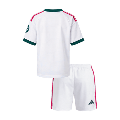 Real Madrid Infantil Casa Futebol Camisa 2026/27 Branco - camisola de futebol para adeptos em Portugal