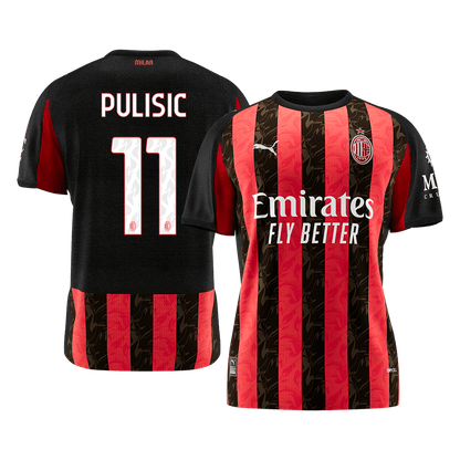 【Super Qualidade】PULISIC #11 AC Milan
 Casa Futebol Camisa 2025/26