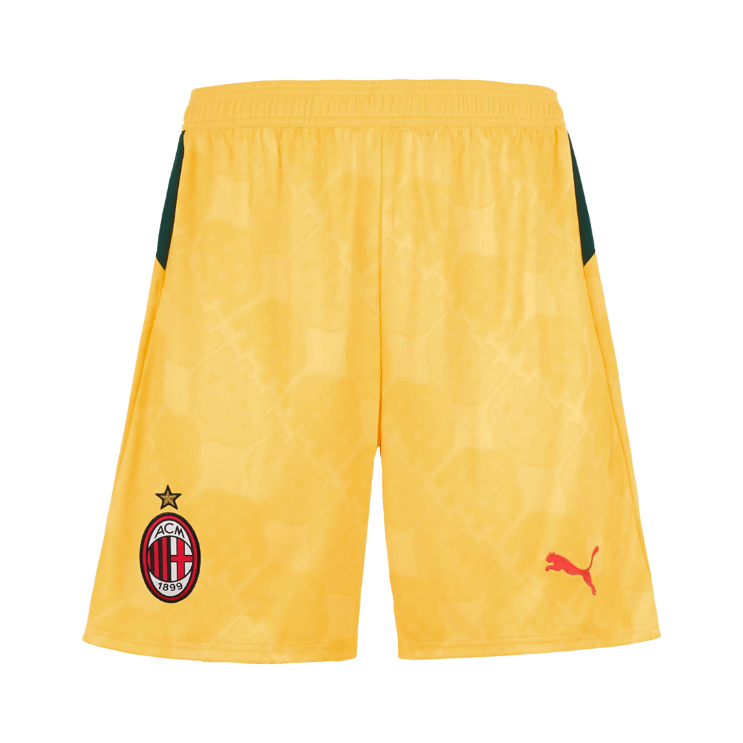AC Milan Fora Terceira Camisa Conjunto (Camisola + Calções) 2025/26- Amarelo