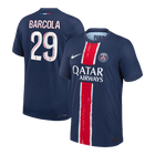 Jogador BARCOLA #29 PSG Casa Futebol Camisas Marinha