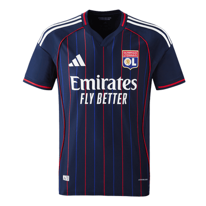 Autêntico Olympique Lyonnais Fora Futebol Camisas 2025/26 Marinha