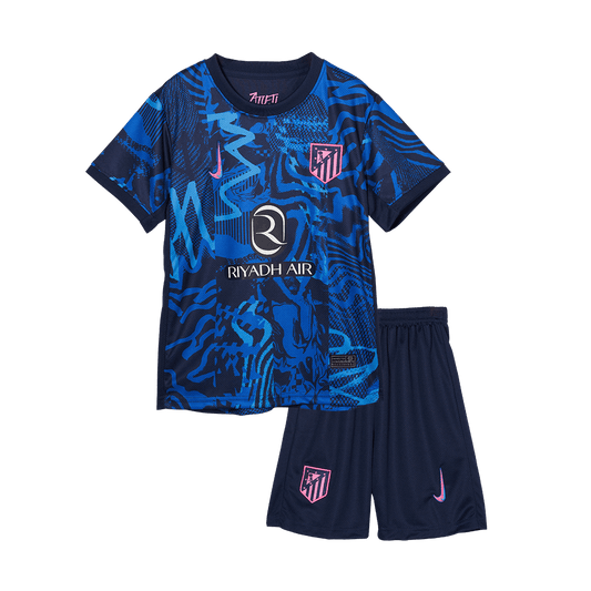 Kits de futebol personalizados da terceira equipa visitante do Atl¨¦tico de Madrid para crian?as 2024/25