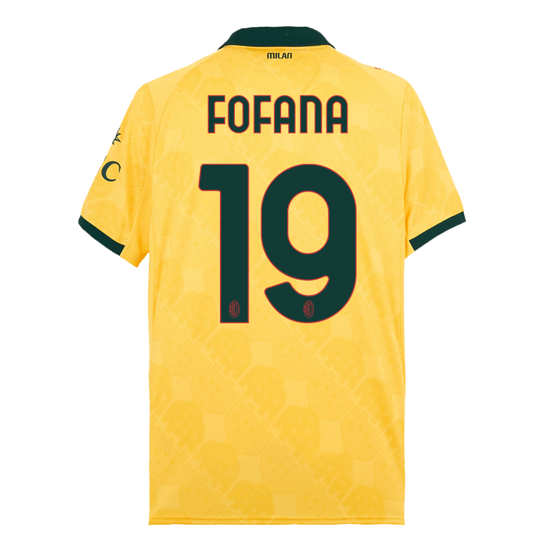 FOFANA #19 AC Milan Fora Terceira Camisa 2025/26 Amarelo