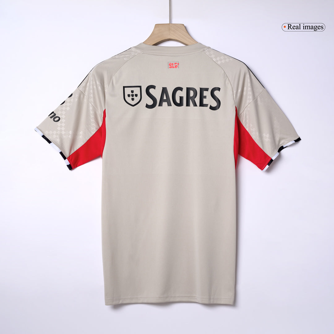 Benfica Fora Camisa 2025/26 bege