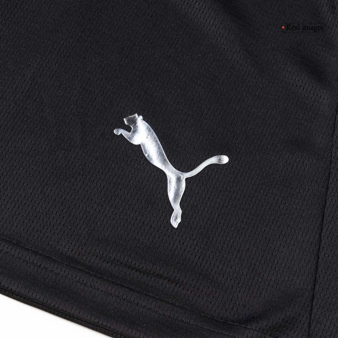 Manchester City Fora Camisa Conjunto(Camisa+Calções+Meias) 2025/26 Preto