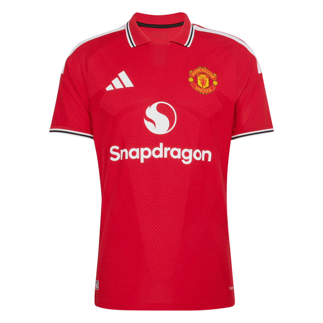 Versão do Jogador CUNHA #10 Manchester United Casa Futebol Camisas 2026/27 Vermelho