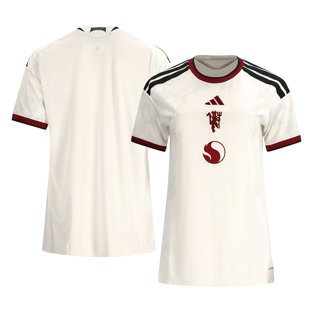 Mulheres Manchester United Terceira Camisa 2026/27 Branco