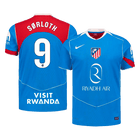 Versão do Jogador SØRLOTH #9 Atletico Madrid Terceira Futebol Camisas 2025/26 Azul