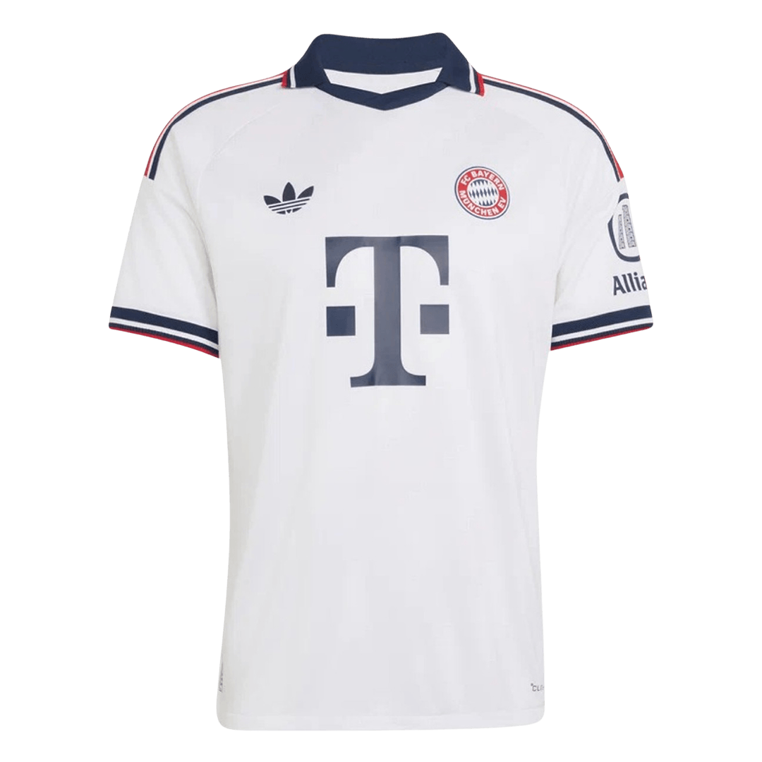 Versão do Jogador Bayern Munich Fora Futebol Camisas 2026/27 Branco