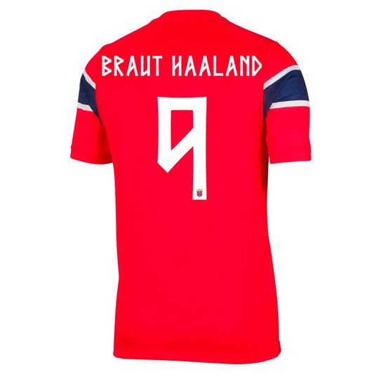 BRAUT HAALAND #9 Norway Casa Copa do Mundo Camisa 2026 - camisola de futebol para adeptos em