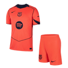 Barcelona Fora Terceira Camisa Conjunto (Camisa+Calções) 2025/26 Laranja