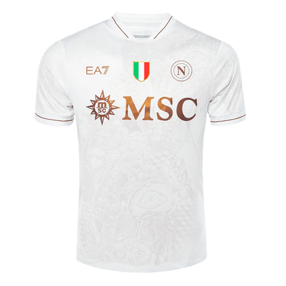 Napoli Fora Camisa Conjunto (Camisa + Calções) 2025/26  Areia