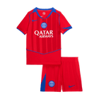 PSG Infantil 
 Terceira Futebol Camisa Conjunto (Camisa+Shorts) 2025/26 Vermelho