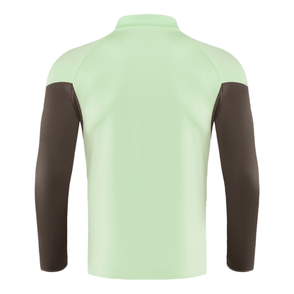 Real Madrid Infantil Zíper Moletom Conjunto (Top+Pants) 2025/26 Verde