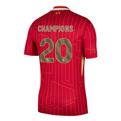 Homen Liverpool CHAMPIONS #20 Casa Soccer Jersey Champion Edition 2024/25