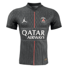 Versão do Jogador PSG Quarta Futebol Camisas 2025/26 Preto