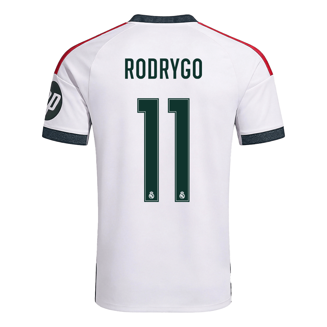 【Super Qualidade】RODRYGO #11 Real Madrid
 Casa Futebol Camisa 2026/27 Branco