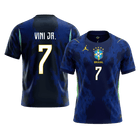 VINI JR. #7 Brasil Fora Camisa 2026 Marinha