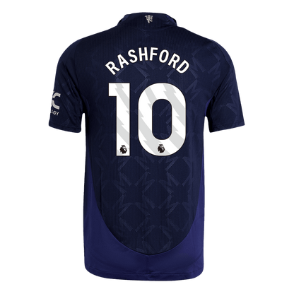 Camisola de futebol autêntico RASHFORD #10 Manchester United Away 2024/25