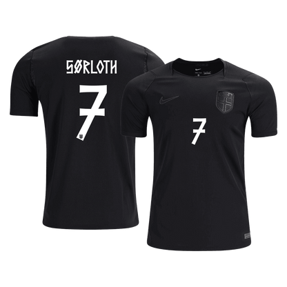 SØRLOTH #7 Norway Fora Copa do Mundo Camisa 2026 Preto